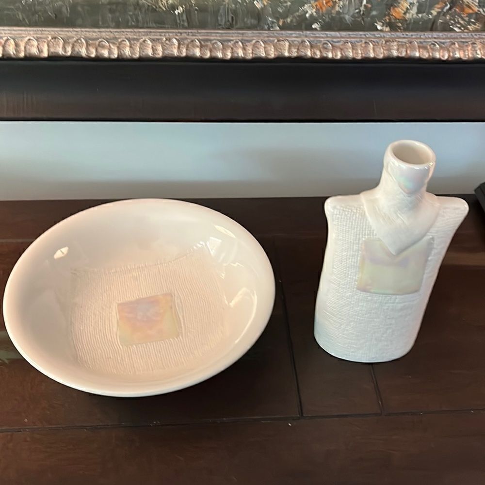 Rorstrand vase & bowl mid century susanne ohlen pottery studio collection modern